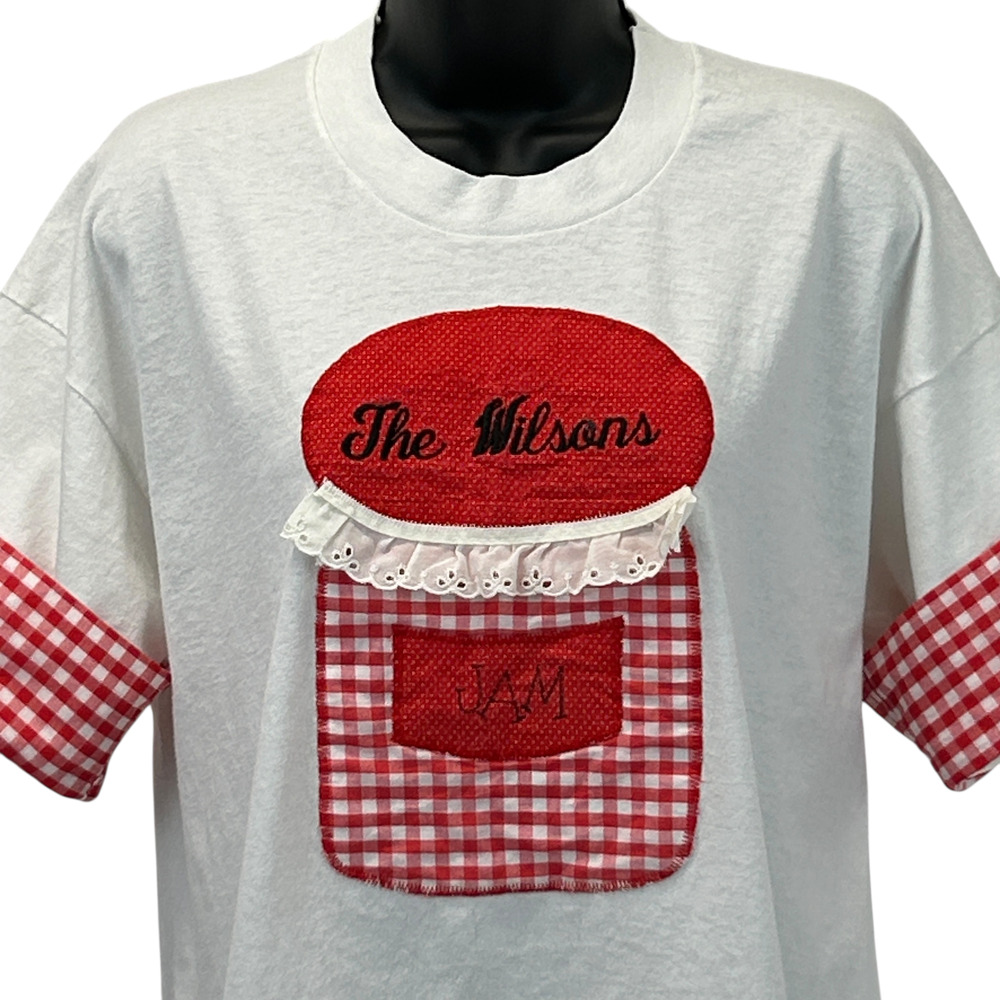 Vintage 90s The Wilson's Jam T Shirt Unisex XL X-Large White Surname Grannycore
